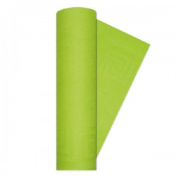 TOVAGLIA ROTOLO 1,20x5mt DAMASCATA VERDE MELA BIG PARTY