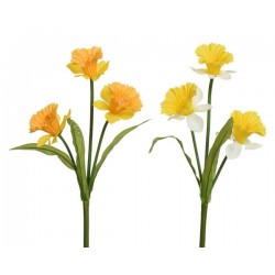 MAZZO DI FIORI GIALLI H.60cm 2ass 1pz