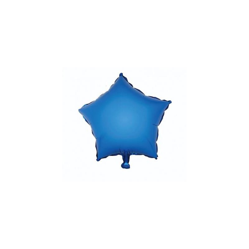 PALLONE MYLAR STELLA 18 45cm MAT BLU