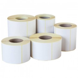 ETICHETTE CARTA TERMICA 35x25mm 1000pz ROTOLO F/25