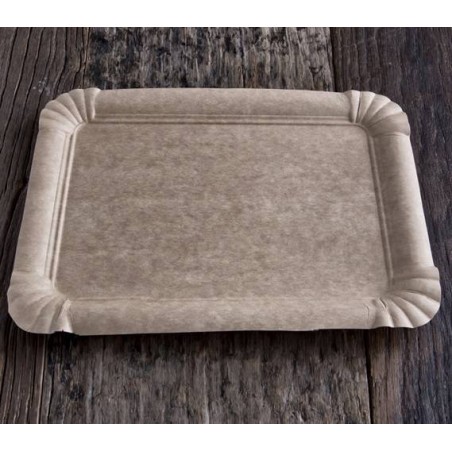 VASSOIO CARTONCINO KRAFT 18x24cm BIO COMPOSTABILE 100pz