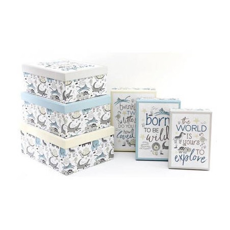 SCATOLA REGALO 34,5x26,5x15cm BABY ANIMAL 1/6