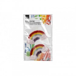 TOPPA CUCITO ARCOBALENO 2pz