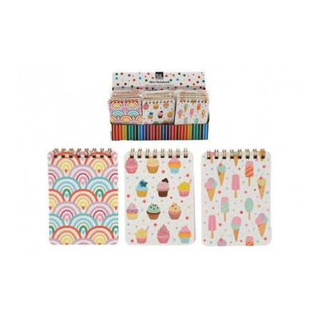 MINI NOTEBOOK 7x11cm DISEGNI ASS.TI 1pz