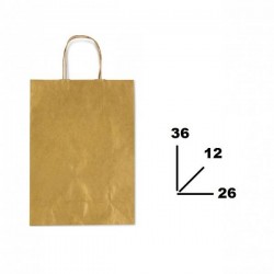 BORSA CARTA COLOR MIS.26+12x36cm ORO 553