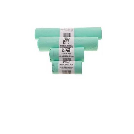 SACCHI NU BIO VERDE COMPOST 90x120cm 80gr 10pz EN13432 ROTOLO