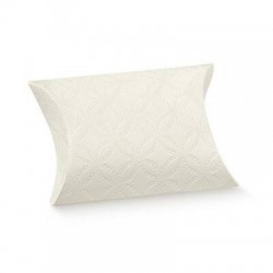 SCATOLA BUSTA 7x7x2,5cm MATELASSE' BIANCA 10pz