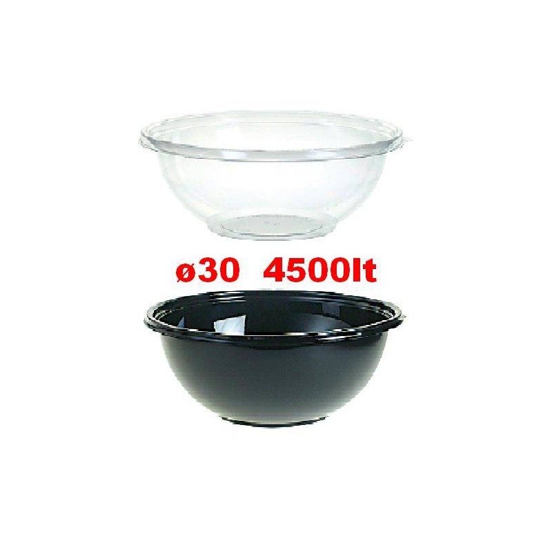 INSALATIERA PET TRASPARENTE ø30x11cm  4,5lt