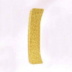 LETTERA POLISTIROLO GLITTER ORO mm120x90 I
