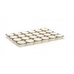 MUFFIN TRAY 24pz 50gr 6x4 BIANCO