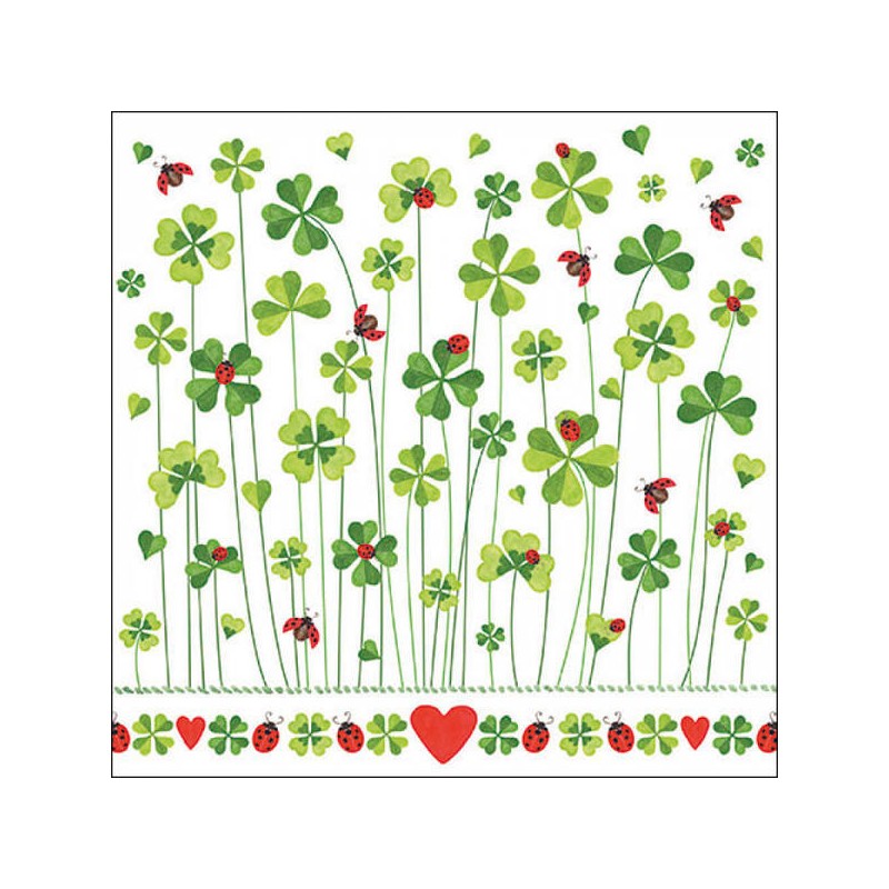 TOVAGLIOLI 33x33 QUADRIFOGLI 20pz