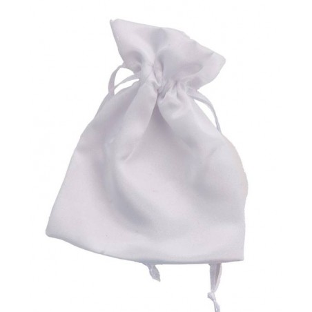 SACCHETTO RASO 9x12cm BIANCO 12pz