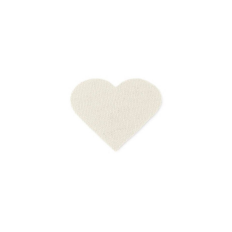 CUORE COTONE AVORIO 5cm 24pz