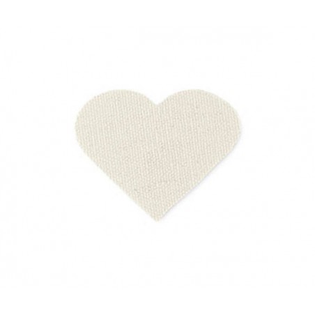 CUORE COTONE AVORIO 5cm 24pz