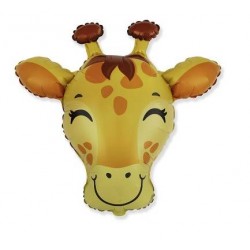 PALLONE MYLAR TESTA GIRAFFA MINISHAPE 9 22cm
