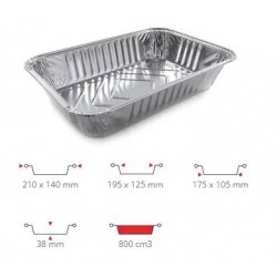 TEGLIA ALLUMINIO 2/3 PRZ 100pz R1G CONTITAL