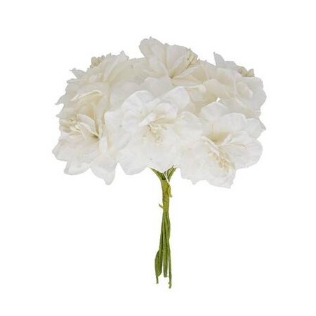 FIORE PEONIA ø5cm ECRU' 12pz