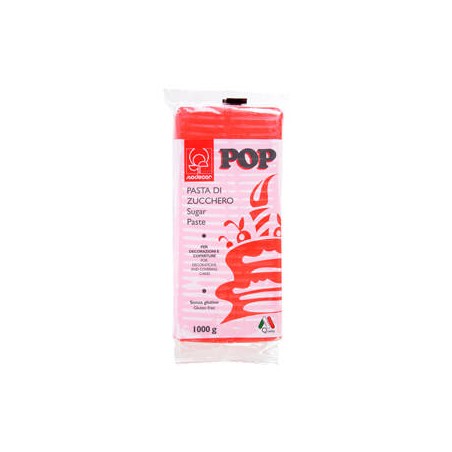 PASTA DI ZUCCHERO POP 1kg ROSSO FUOCO