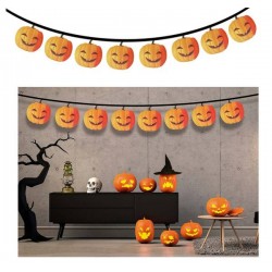 GHIRLANDA ZUCCHE 16x16cm 3mt