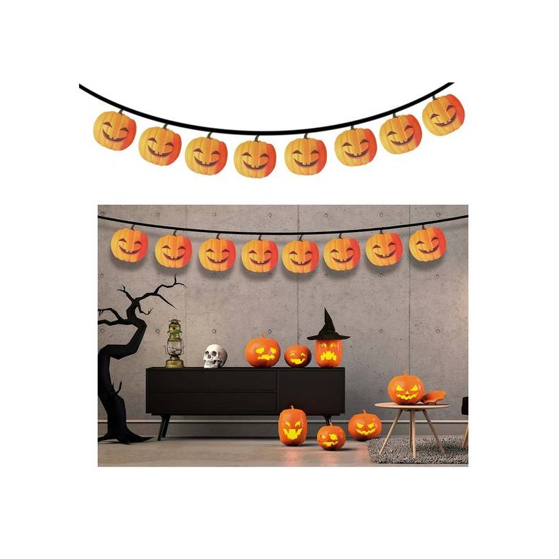 GHIRLANDA ZUCCHE 16x16cm 3mt