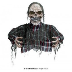 ZOMBIE MEZZO CORPO CON LUCE E SUONO 120cm