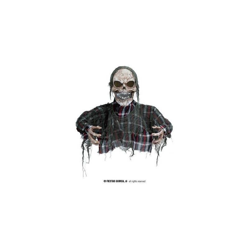 ZOMBIE MEZZO CORPO CON LUCE E SUONO 120cm