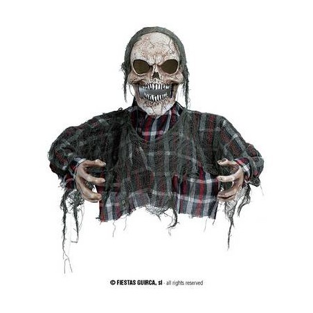 ZOMBIE MEZZO CORPO CON LUCE E SUONO 120cm