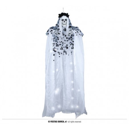 SCHELETRO CATRINA APPESO 180cm CON LUCE