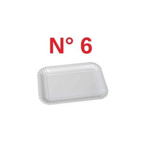 VASSOIO CARTONE PERLA N°6 32x21 2 PEZZI