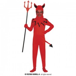 COSTUME DIAVOLO ROSSO 3-4 anni