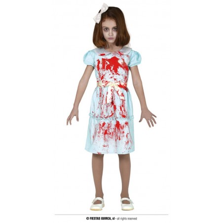 COSTUME BAMBINA FANTASMA 7-9 anni