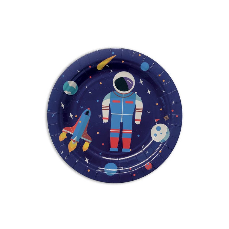 PIATTI ASTRONAUTA 18cm 8pz