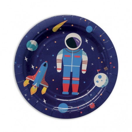 PIATTI ASTRONAUTA 18cm 8pz