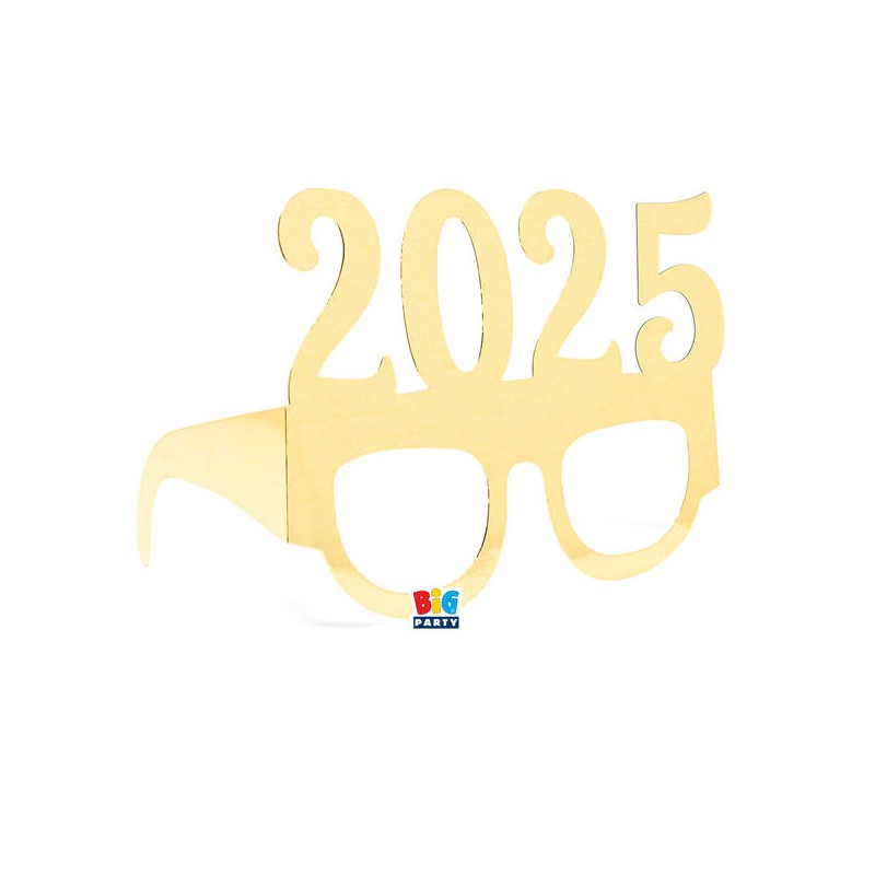 OCCHIALINI CARTA 2025 GOLD METAL 6pz