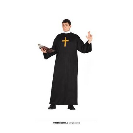 COSTUME PRETE TONACA CON COLLETTO BIANCO TG.52-54