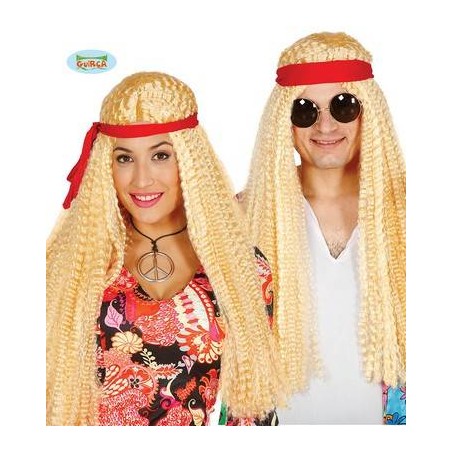 PARRUCCA HIPPIE CON FASCIA