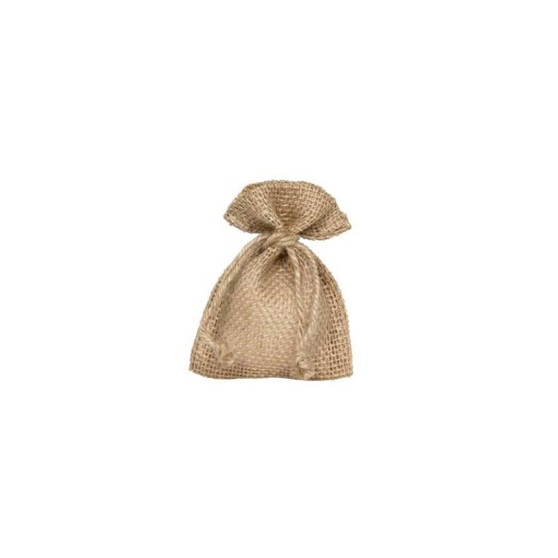 SACCHETTO JUTA POCH 9x12cm NATURAL 10pz