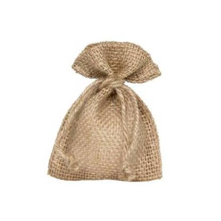 SACCHETTO JUTA POCH 9x12cm NATURAL 10pz