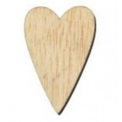CUORE LEGNO 23mm NATURAL 36pz