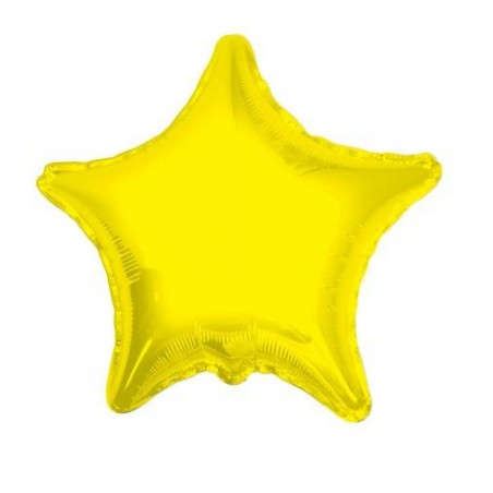 PALLONE MYLAR STELLA 18'' 45cm GIALLO RC