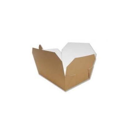 FOOD BOX - DOGGY BAG in CARTONCINO AVANA 15,2x12x6,5cm 20pz 1350ml 637-81