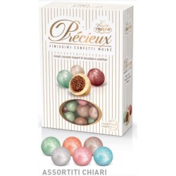 PRECIEUX KRIXI CEREALI CROCCANTI RICOPERTI DI CIOCCOLATO CONFETTATI ASS.TI CHIARI 700gr