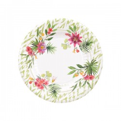 PIATTI PASSION FLOWER 21cm 8pz