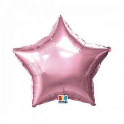 PALLONE MYLAR STELLA 18 45cm ROSA METAL