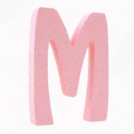 LETTERA POLISTIROLO PASTELLO mm120x90 M ROSA PASTELLO