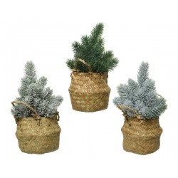 MINI ALBERO CON CESTINO 13xh24cm 3ass 1pz