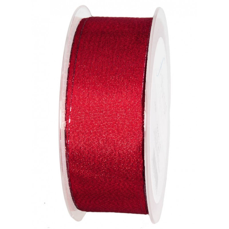 NASTRO WIEN BORDO ORO mm38x20mt ROSSO SCURO