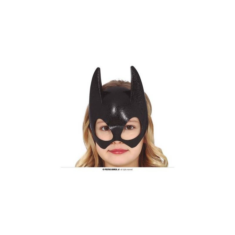 MEZZA MASCHERA PIPISTRELLO PER BAMBINI IN PVC