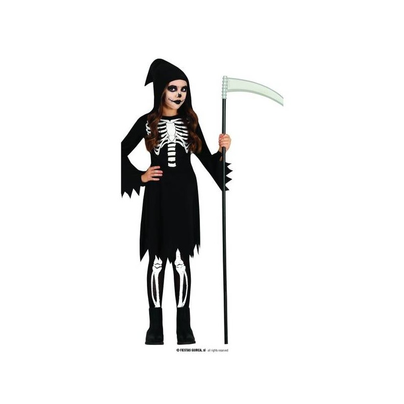 COSTUME BAMBINA SKELETON 3-4 ANNI