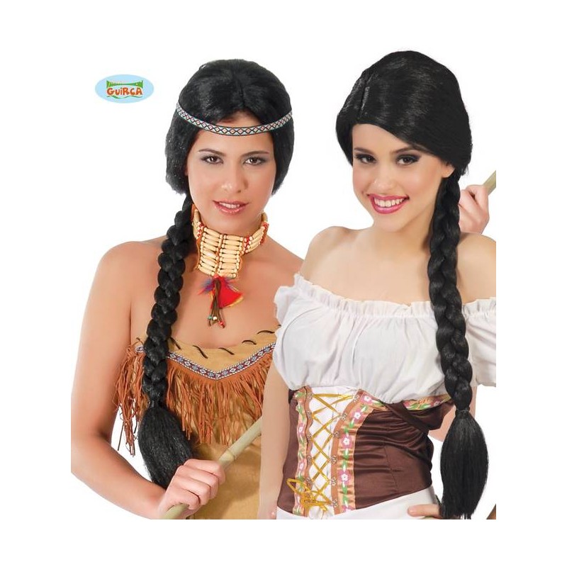 PARRUCCA TRECCIA NERA